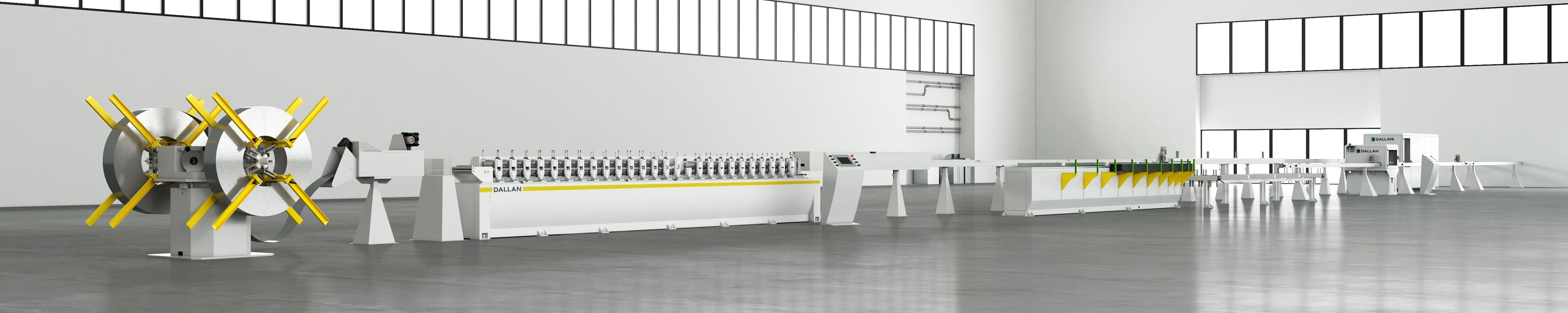 DALLAN D610: roll former for roller shutter profiles up to 60 m/min