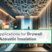 Plasterboard profiles for acoustic insulation